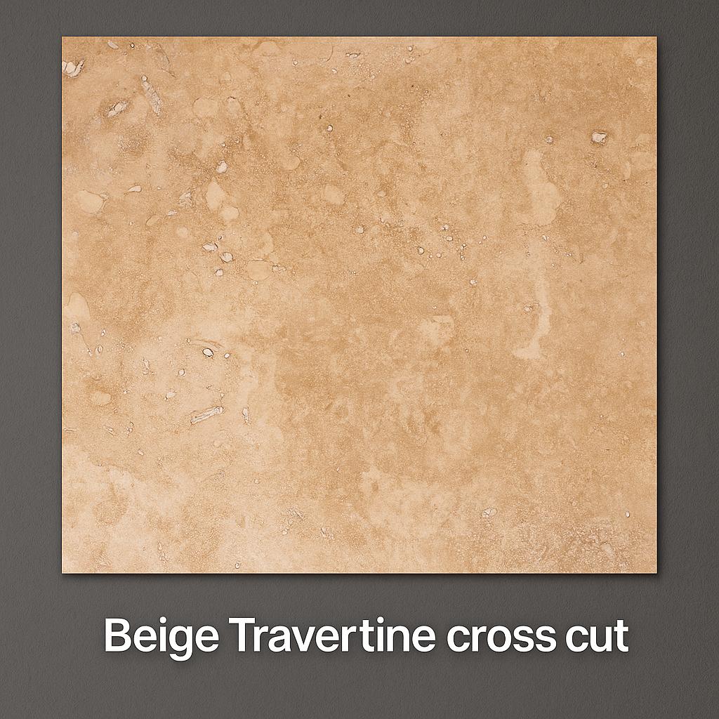 Beige Travertine cross cut
